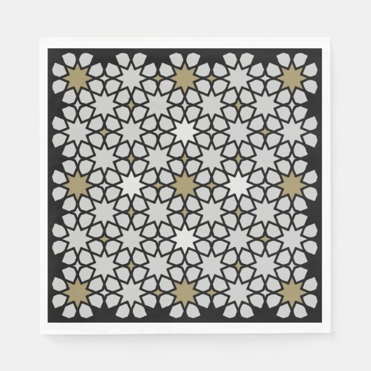 Arabisches Zuhause-Muster drucken Serviette (Vorderseite)