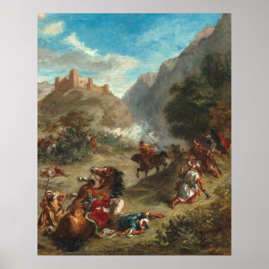 Arabs Skirmishing - Eugène Boudin Fine Art Poster (Vorne)