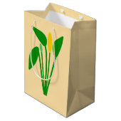 Araceae-Geschenktasche Mittlere Geschenktüte (Rückseite Schrägansicht)