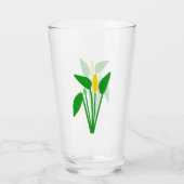Araceae Glas Tasse (Rückseite)