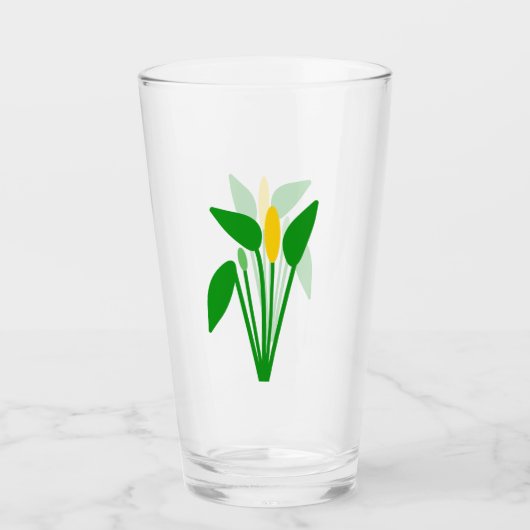 Araceae Glas Tasse (Vorderseite)