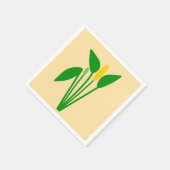 Araceae-Papier-Taschentuch Serviette (Ecke)