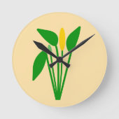 Araceae Wanduhr (Vorderseite)
