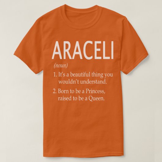Araceli Namensgeschenk T-Shirt (Design vorne)