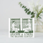 Arachne gegen Athena Postkarte (Stehend Vorderseite)