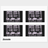 Arachne gegen Athena Rechteckiger Aufkleber (Blatt)