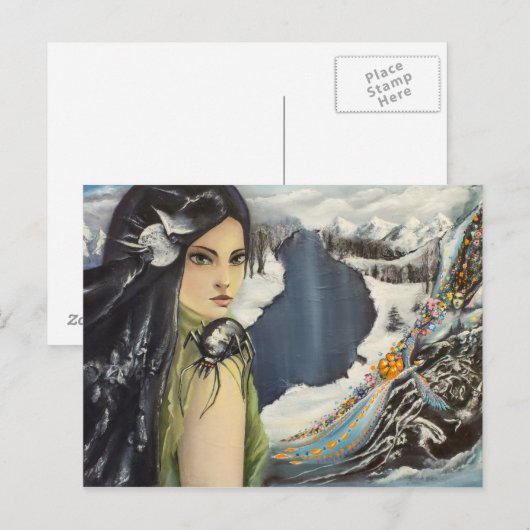 Arachne Postkarte (Vorne/Hinten)