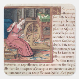 Arachne, von 'konkurrieren DES Femmes Celebres Quadratischer Aufkleber