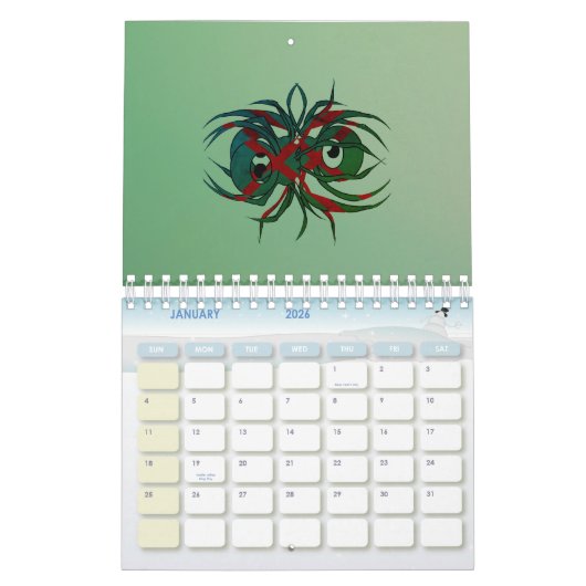 Arachnid der Verzweiflung Kalender (Jan 2026)