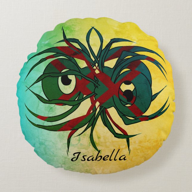 Arachnid der Verzweiflung Rundes Kissen (Vorderseite)