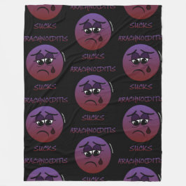 ARACHNOIDITIS IST ZUM KOTZEN FLEECEDECKE