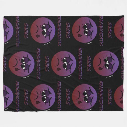 ARACHNOIDITIS IST ZUM KOTZEN FLEECEDECKE (Vorderseite (Horizontal))