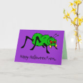 Arachnophilie Nightmare Funny Halloween Card Karte (Gelbe Blume)