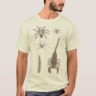 Arachnophobia! Spinnen u. Skorpione Front und T-Shirt