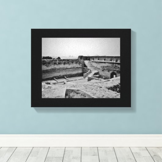 Arad Fort Leinwanddruck (Insitu (Holzboden))