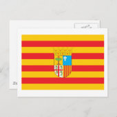 Aragon Flag Postkarte (Vorne/Hinten)