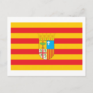 Aragon Flag Postkarte