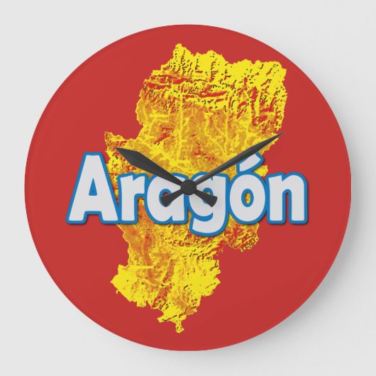 Aragon Große Wanduhr (Vorderseite)
