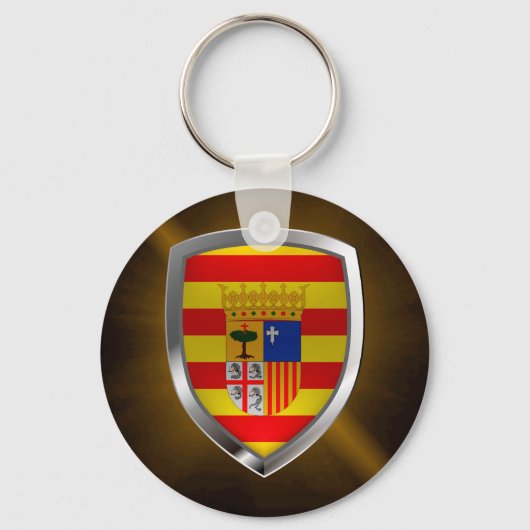 Aragón Metallic Emblem Schlüsselanhänger (Vorderseite)
