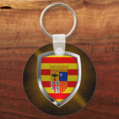 Aragón Metallic Emblem Schlüsselanhänger (Vorderseite)