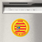 Aragón Round Emblem Magnet (In Situ (Geschirrspüler))