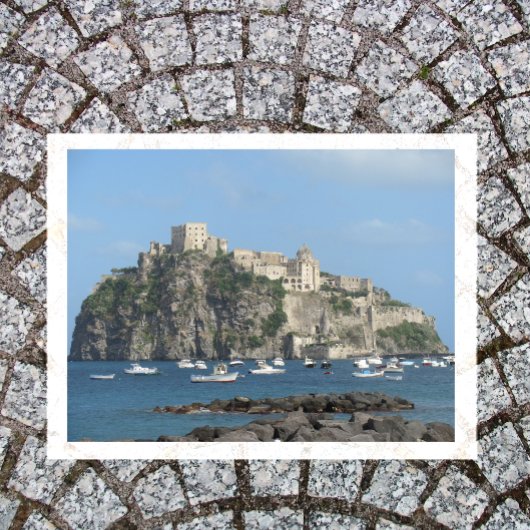Aragonese Castle, Ischia, Italien Postkarte