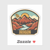 Aragonien, Georgien Aufkleber (Blatt)