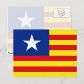 Aragonien, Südkorea-Flagge Postkarte (Vorne/Hinten)