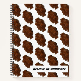 Aragonit Kristallglas-Foto glaubt an sich selbst Notizblock