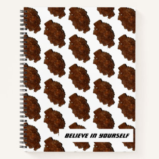 Aragonit Kristallglas-Foto glaubt an sich selbst Notizblock