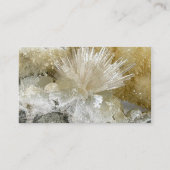 Aragonit und Quartz Visitenkarte (Rückseite)