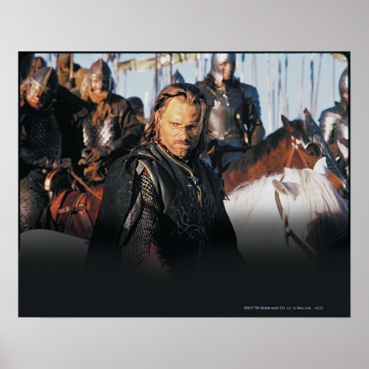 Aragorn auf Horseback Poster (Vorne)