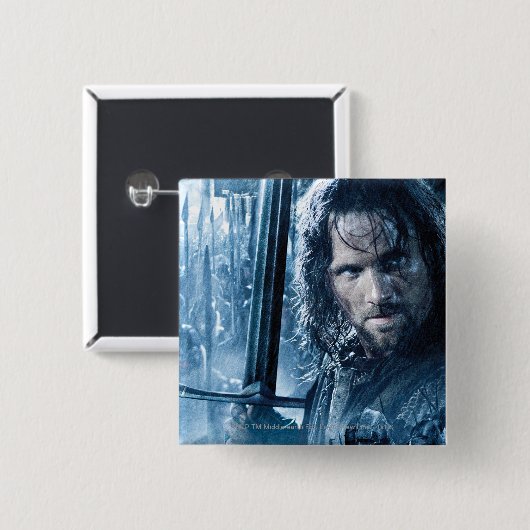 Aragorn gegen Orcs Button (Vorne & Hinten)