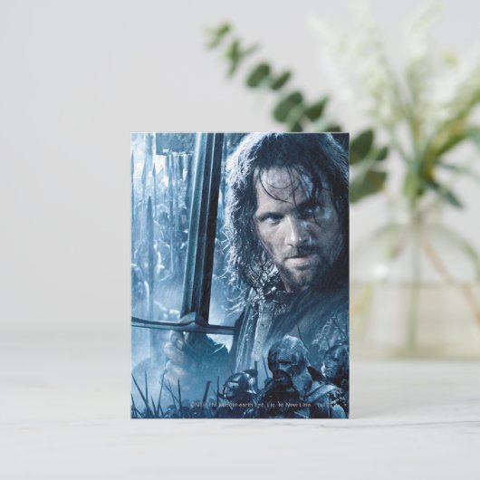 Aragorn gegen Orcs Postkarte (Stehend Vorderseite)