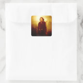 Aragorn Glows Quadratischer Aufkleber (Tasche)