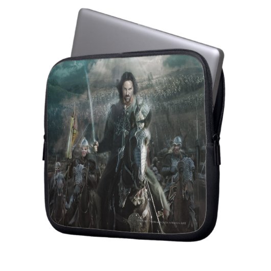 Aragorn Leading on Horse Laptopschutzhülle (Vorderseite Links)