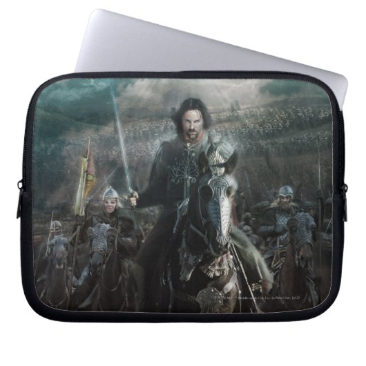 Aragorn Leading on Horse Laptopschutzhülle (Vorderseite)