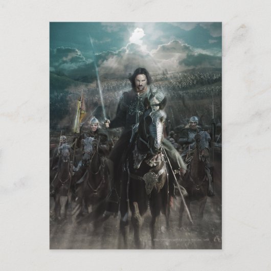 Aragorn Leading on Horse Postkarte (Vorderseite)