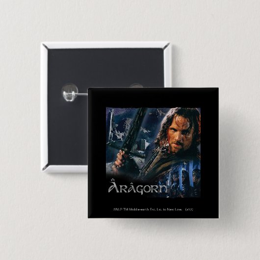 Aragorn mit Armee Button (Vorne & Hinten)
