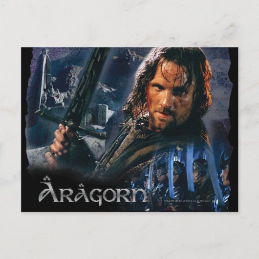 Aragorn mit Armee Postkarte (Vorderseite)