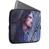 Aragorn mit Blut Laptopschutzhülle (Vorne Rechts)
