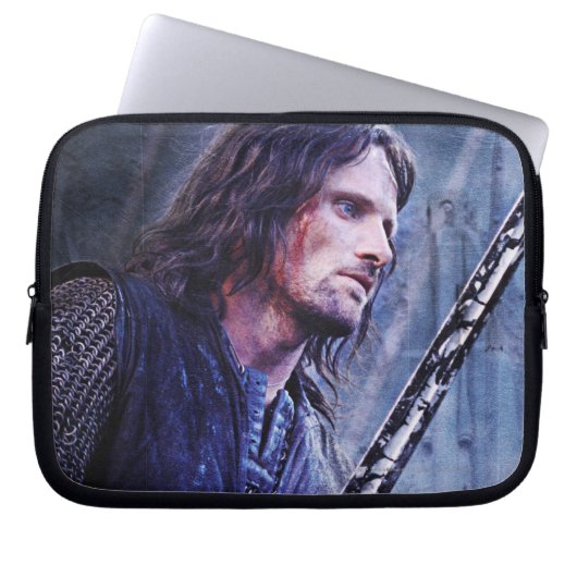 Aragorn mit Blut Laptopschutzhülle (Vorderseite)
