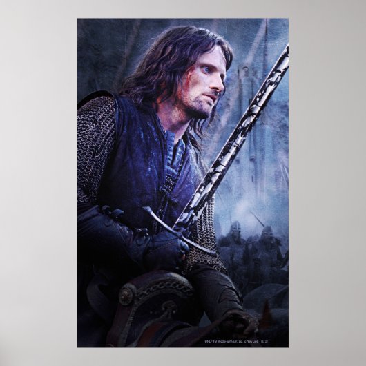 Aragorn mit Blut Poster (Vorne)