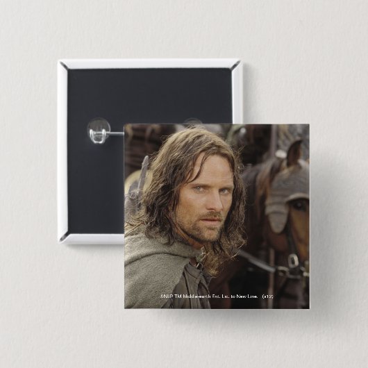 Aragorn mit Pferd Button (Vorne & Hinten)