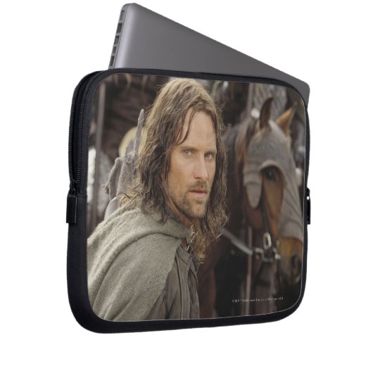 Aragorn mit Pferd Laptopschutzhülle (Vorne Rechts)