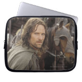 Aragorn mit Pferd Laptopschutzhülle (Vorderseite)
