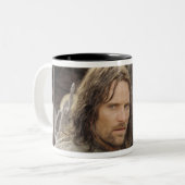 Aragorn mit Pferd Zweifarbige Tasse (Vorderseite Links)