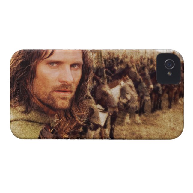 Aragorn Plus Reihe von Pferden Case-Mate iPhone Hülle (Rückseite Horizontal)