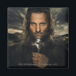 Aragorn Sword Down Magnet<br><div class="desc">It is in Men that we must place our hope. Always remember, Frodo, the Ring is trying to get back to its master. It wants to be found. . Aragorn: If by my life or death I can protect you, I will. You have my sword. Ride hard, Don't Look Back....</div>