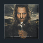 Aragorn Sword Down Magnet<br><div class="desc">It is in Men that we must place our hope. Always remember, Frodo, the Ring is trying to get back to its master. It wants to be found. . Aragorn: If by my life or death I can protect you, I will. You have my sword. Ride hard, Don't Look Back....</div>